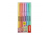 Zvýrazňovač Kores High Liner Pastel / sada 6 ks