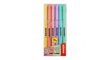 Zvýrazňovač Kores High Liner Pastel / sada 6 ks