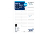 Náhradní vložka do diářů Filofax - kalendář A5 týden / 2 strany