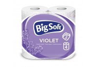 Papír toaletní Big Soft Violet - dvouvstvý / bílá