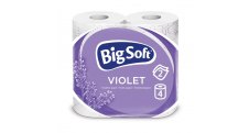 Papír toaletní Big Soft Violet - dvouvstvý / bílá