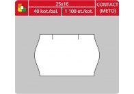 Etikety do etiketovacích kleští - 25 x 16 mm Contact / bílá