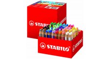 Multifunkční pastelky STABILO® woody XL školní set - 76 barev + 4 ks ořezávátek