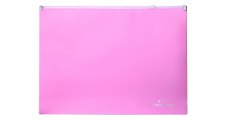 Spisové desky na zip CONCORDE - A4 / pastelová růžová