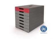 Zásuvkový box  IDEALBOX PRO 7 - 7 zásuvek / červená