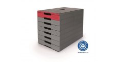 Zásuvkový box  IDEALBOX PRO 7 - 7 zásuvek / červená