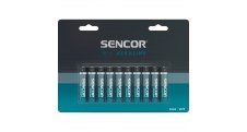 Baterie Sencor alkalické - baterie mikrotužková AAA / 10 ks