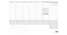 Plánovací týdenní stolní mapa - OS090 / A3