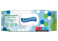 Vlhčené ubrousky Superfresh antibakteriální - 72 ks