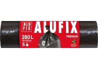 Pytle na odpad Alufix Premium - 115x135cm / 280l / 60my / 5ks / černá