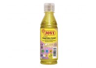 Tekuté temperové barvy JOVI PREMIUM v lahvi - 250 ml / glitr žlutá