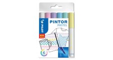 Popisovač Pilot Pintor F Pastel / sada 6 ks